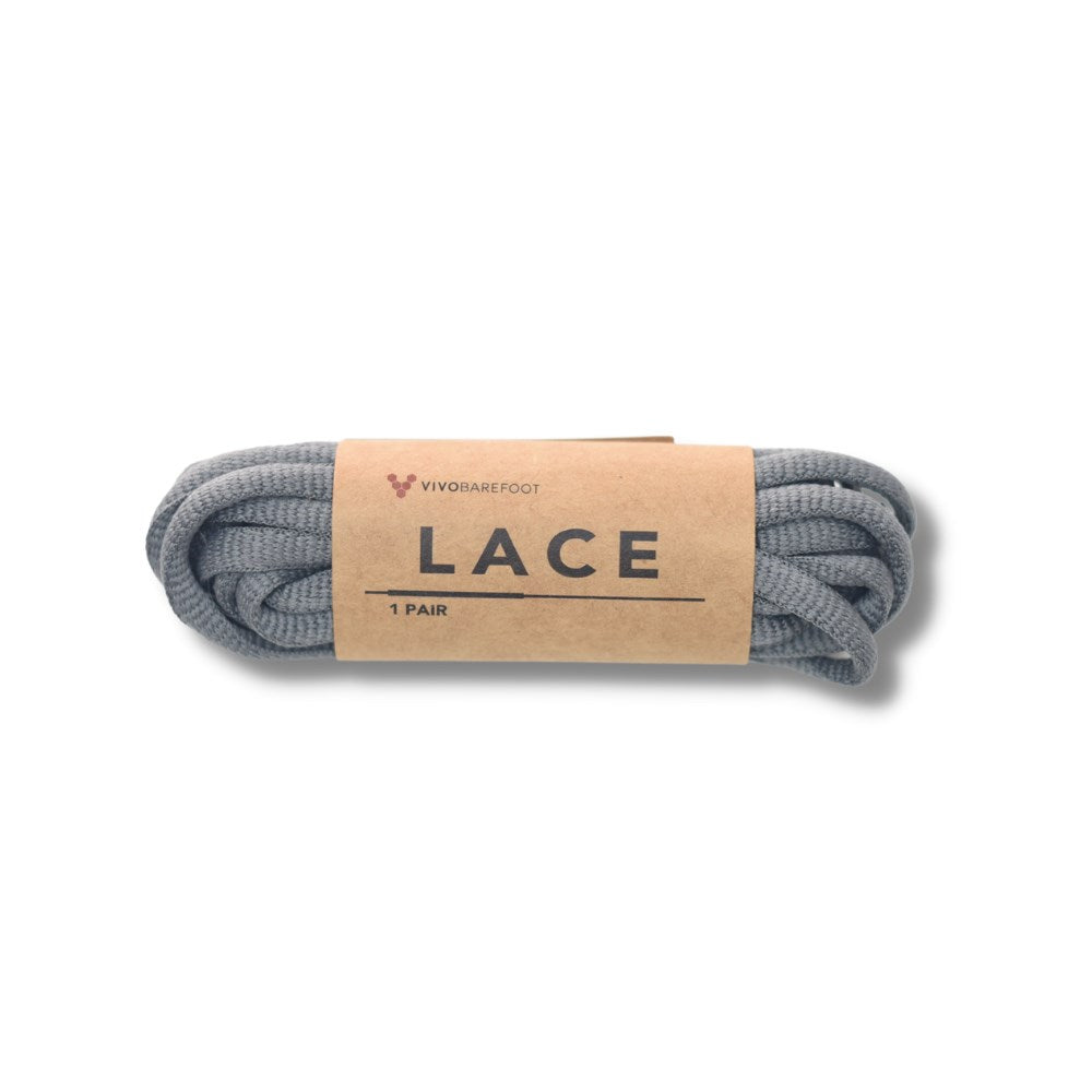 Vivobarefoot Dark Grey Oval Shoe Laces 6mm round-0