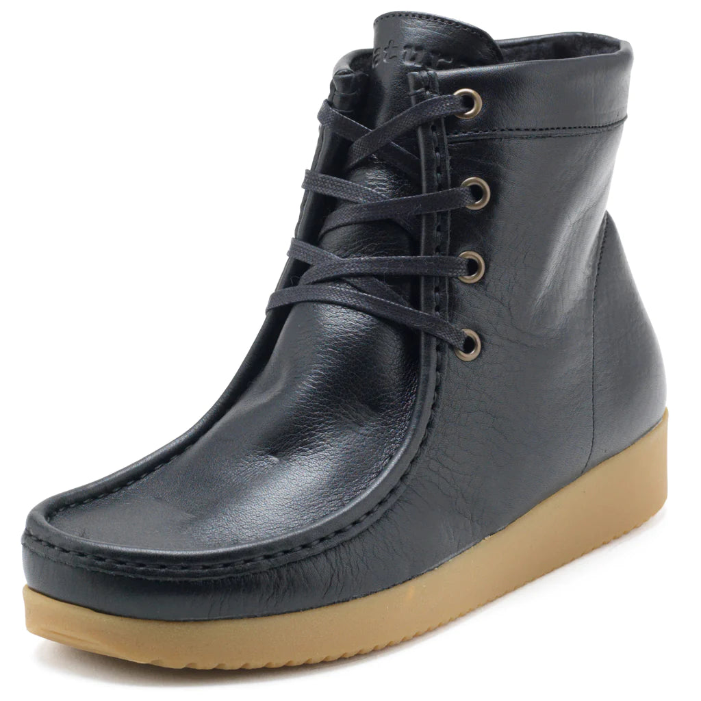 Asta Pull Up Leather - Gum Sole CF with Wool Lining