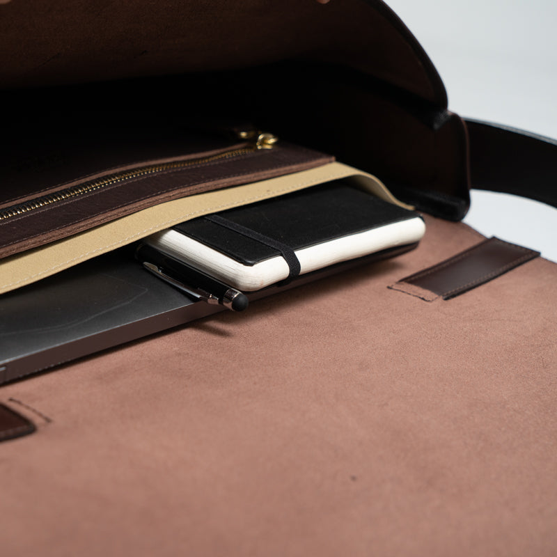 Marquis Modern Leather Satchel