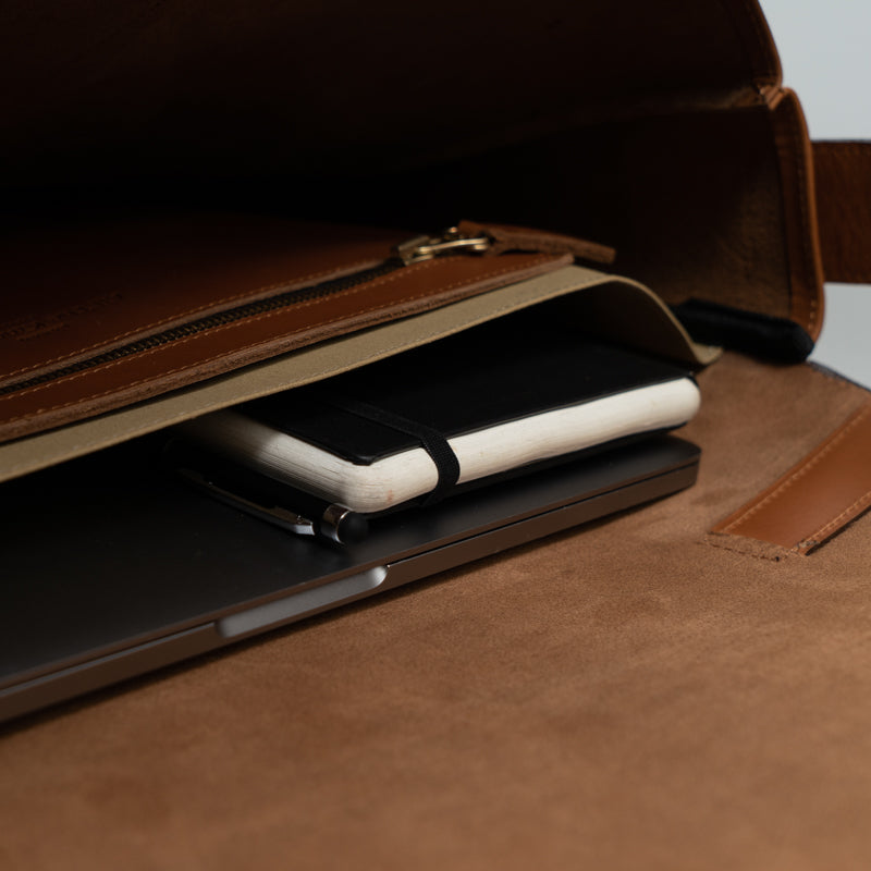 Marquis Modern Leather Satchel