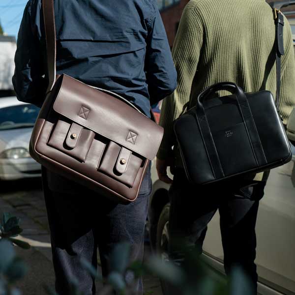 Marquis Modern Leather Satchel