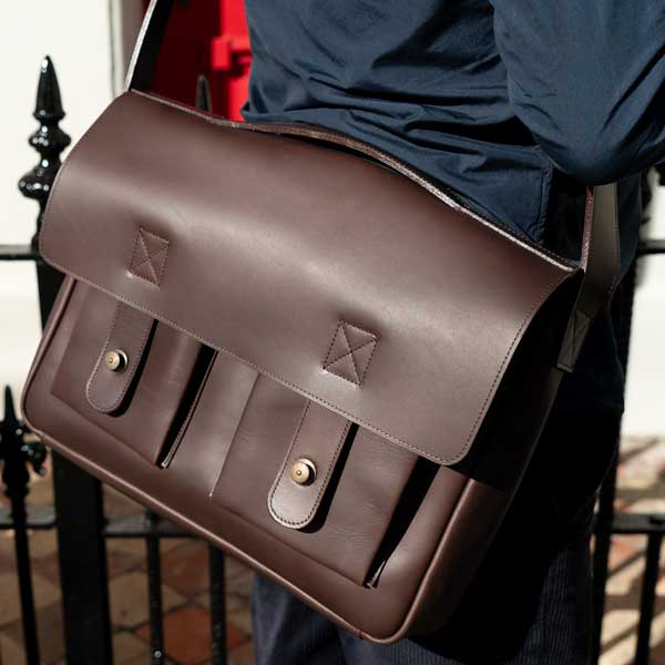 Marquis Modern Leather Satchel